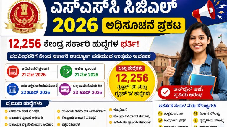 ಎಸ್‌ಎಸ್‌ಸಿ ಸಿಜಿಎಲ್ 2026